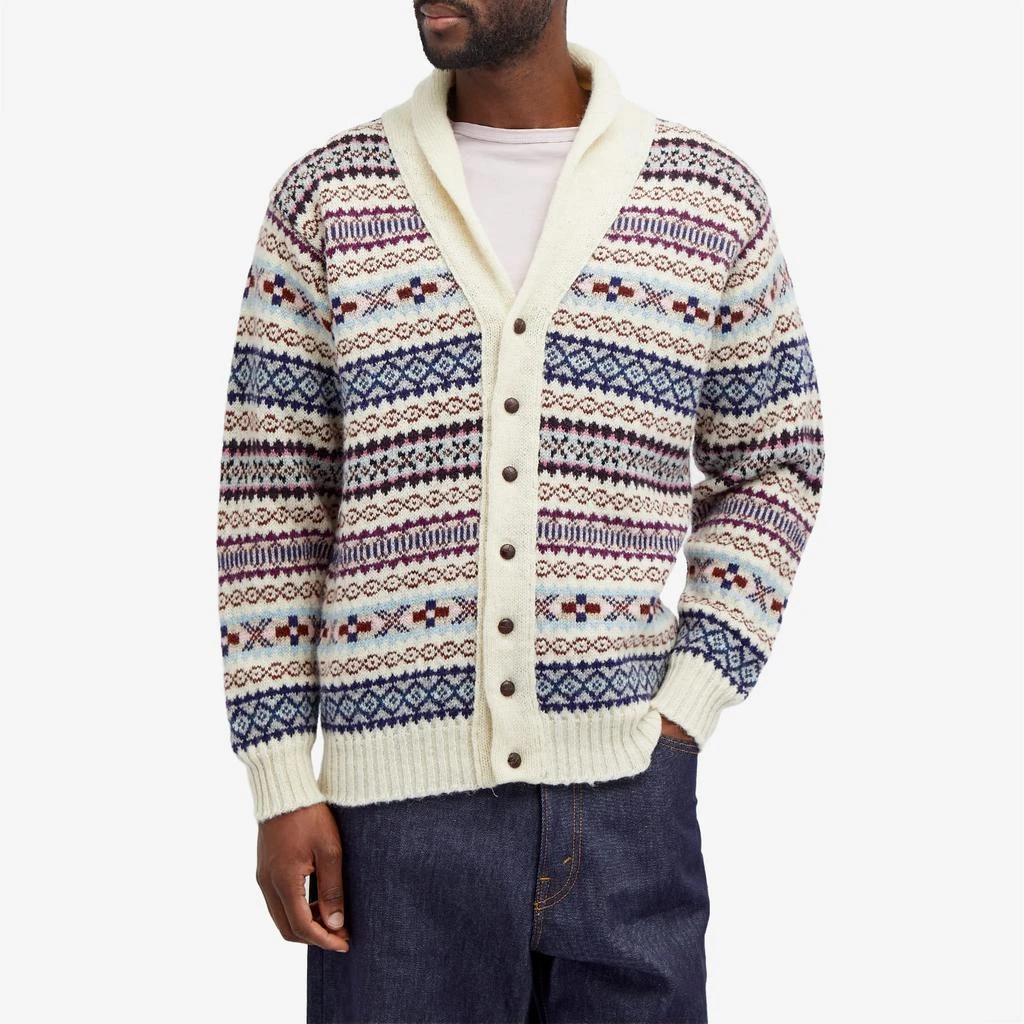 Jamiesons of Shetland Jamieson's of Shetland Fair Isle Shawl Collar Cardigan 2