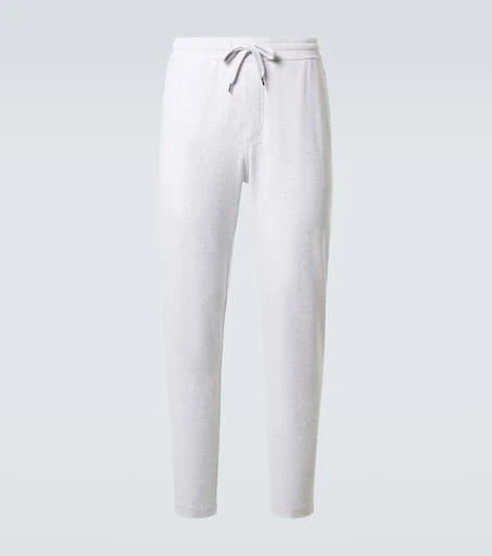 Brunello Cucinelli Cotton-blend jersey sweatpants 1