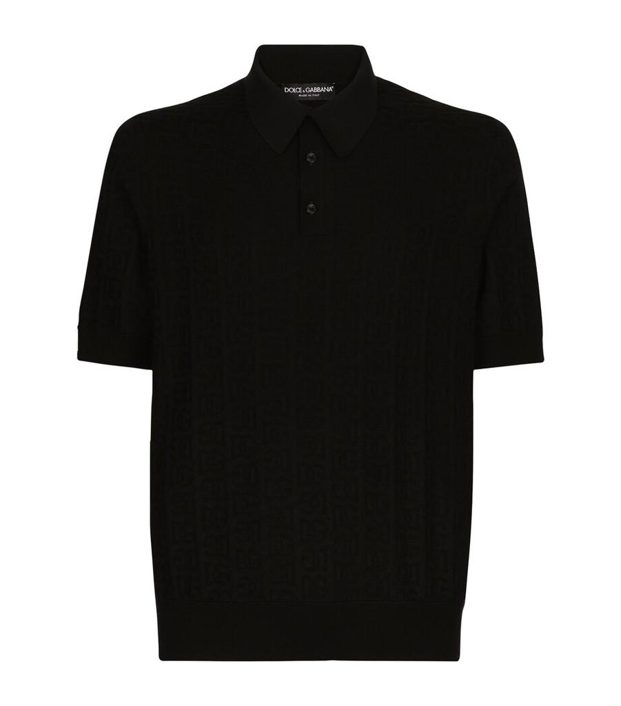 Tシャツ・カットソー Dolce&Gabbana Jacquard Logo Polo Shirt Dolce & Gabbana Dolce & Gabbana Jacquard Logo Polo Shirt
