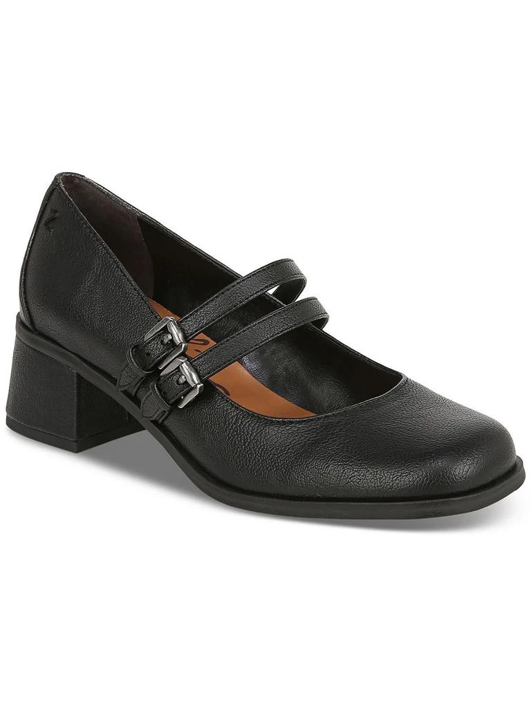 ZODIAC Flores Mary Jane Womens Faux Leather Embossed Mary Jane Heels 1