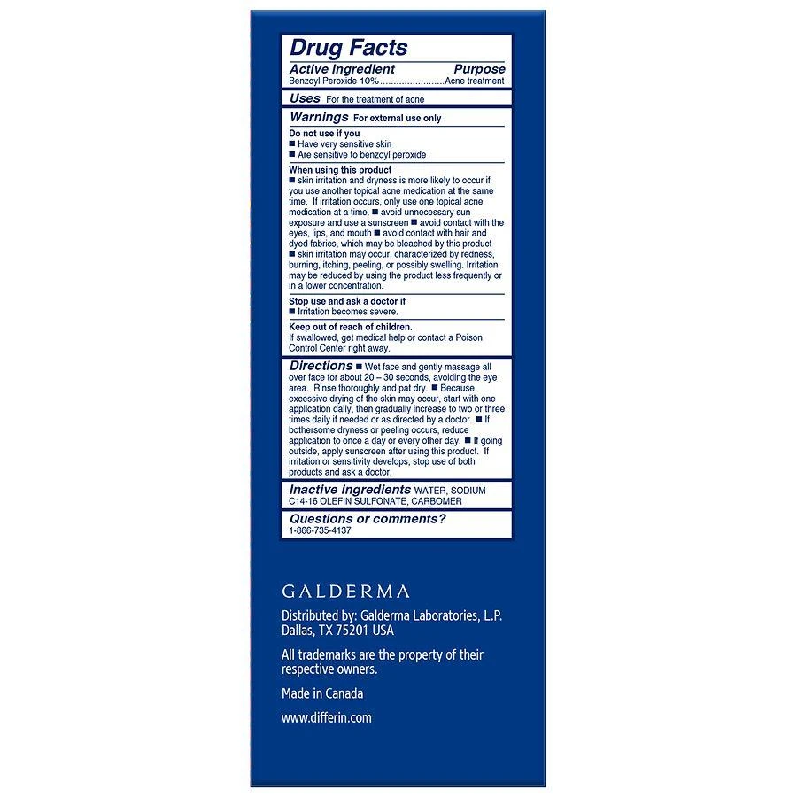 Differin Maximum Strength Acne Foaming Cleanser with 10% Benzoyl Peroxide 3
