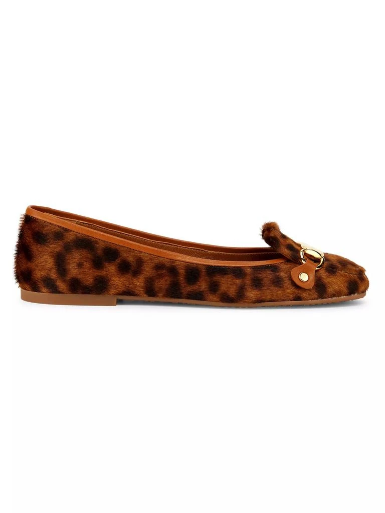 See by Chloé Leopard Calf Hair Ballet Flats 1