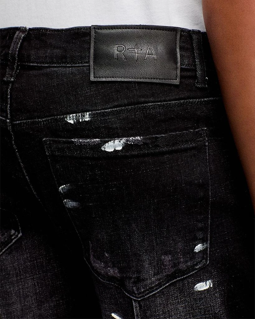 RTA Distressed Skinny Jeans in Distressed Charcoal 5