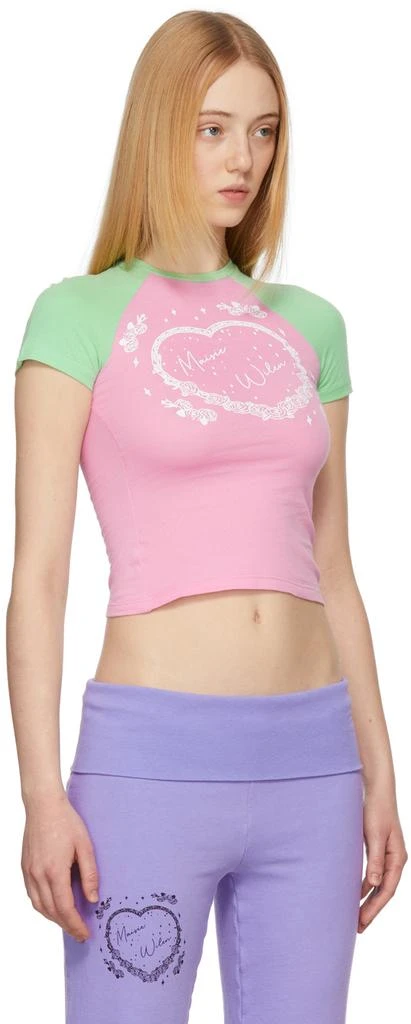 Maisie Wilen Pink & Green Slinky T-Shirt 2