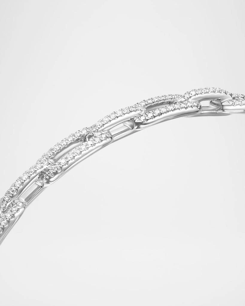 David Yurman 4mm Stax Chain Link Bracelet with Diamonds in 18K Gold 6