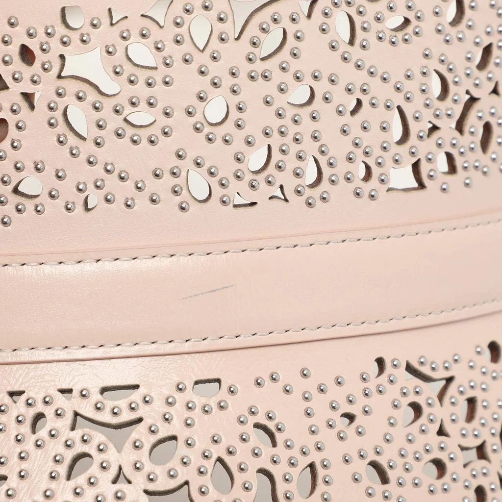 Alaia Alaia Light Pink Laser Cut Leather Corset Belt 70CM 6