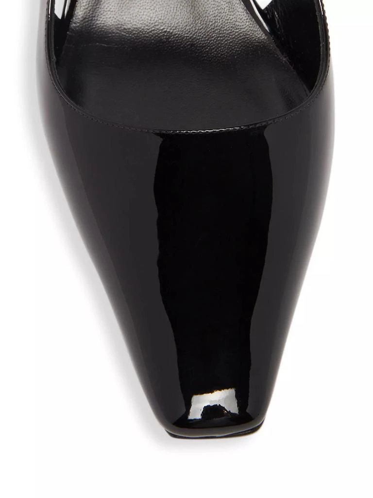 Versace 55MM Patent Leather Slingback Pumps 4