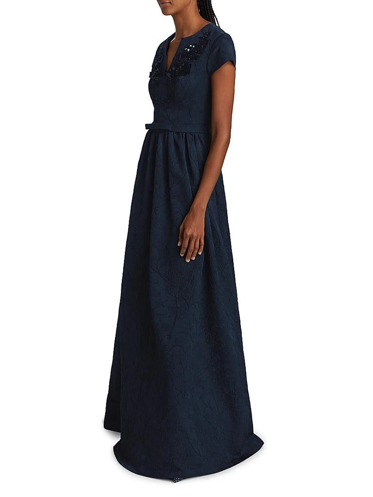 Sachin & Babi Estelle Embellished Jacquard Fit & Flare Gown 4