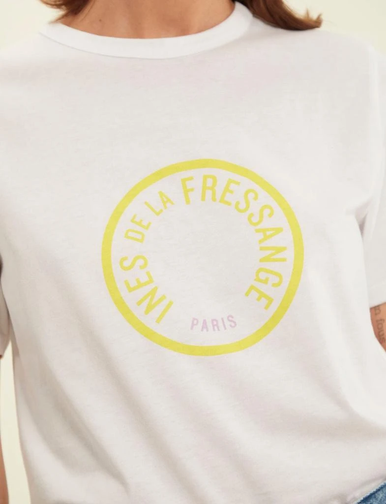 INES DE LA FRESSANGE PARIS Oscar yellow logo t-shirt 3