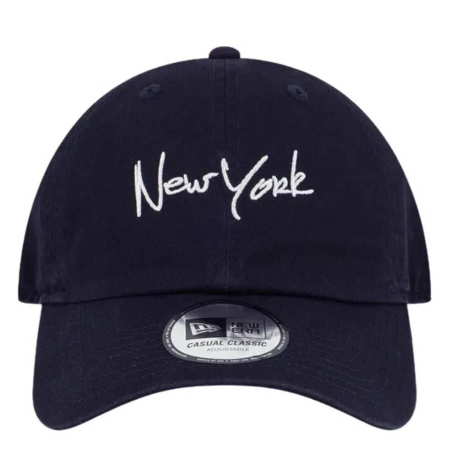 New Era Navy New York Script Classic Cap