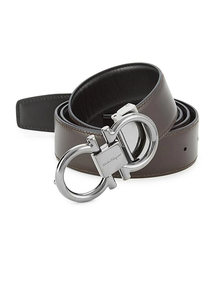 Salvatore Ferragamo Gancini Buckle Cut-to-Size Reversible Belt 4