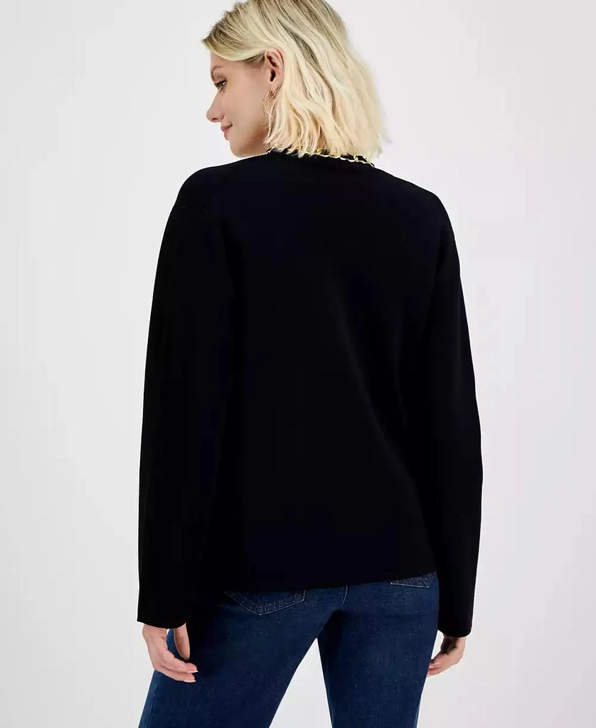 INC International Petite Chain-Trim Cardigan, Created for Macy's 2