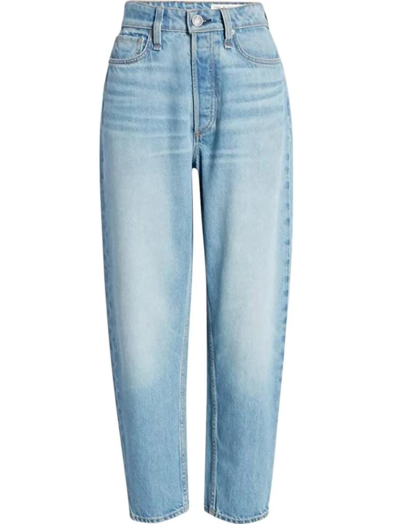 Rag & Bone Alissa High Waist Barrel Leg Crop Jeans In Tulip Blue 2