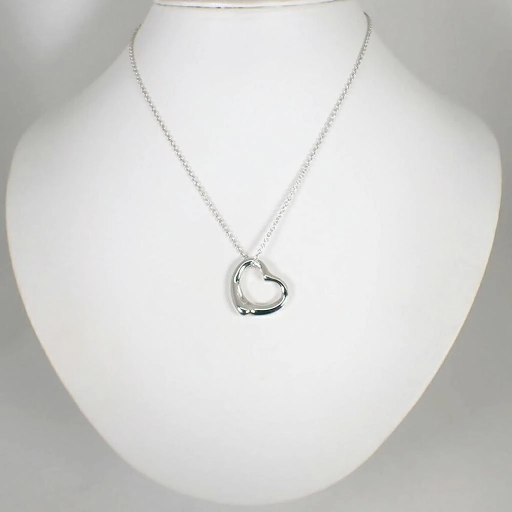 Tiffany 
Co. Open Heart Sterling 925 Pendant Necklace (Pre-Owned) 2