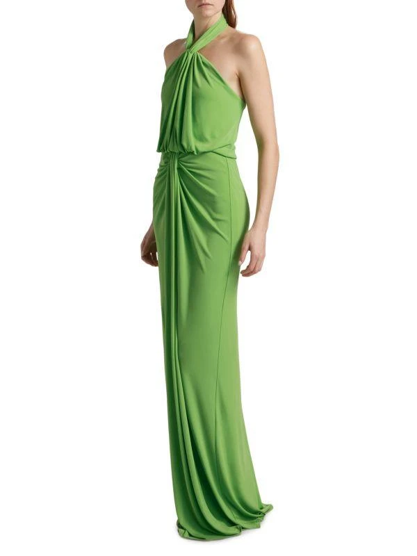 Cinq à Sept Kaily Jersey Halter Gown 3