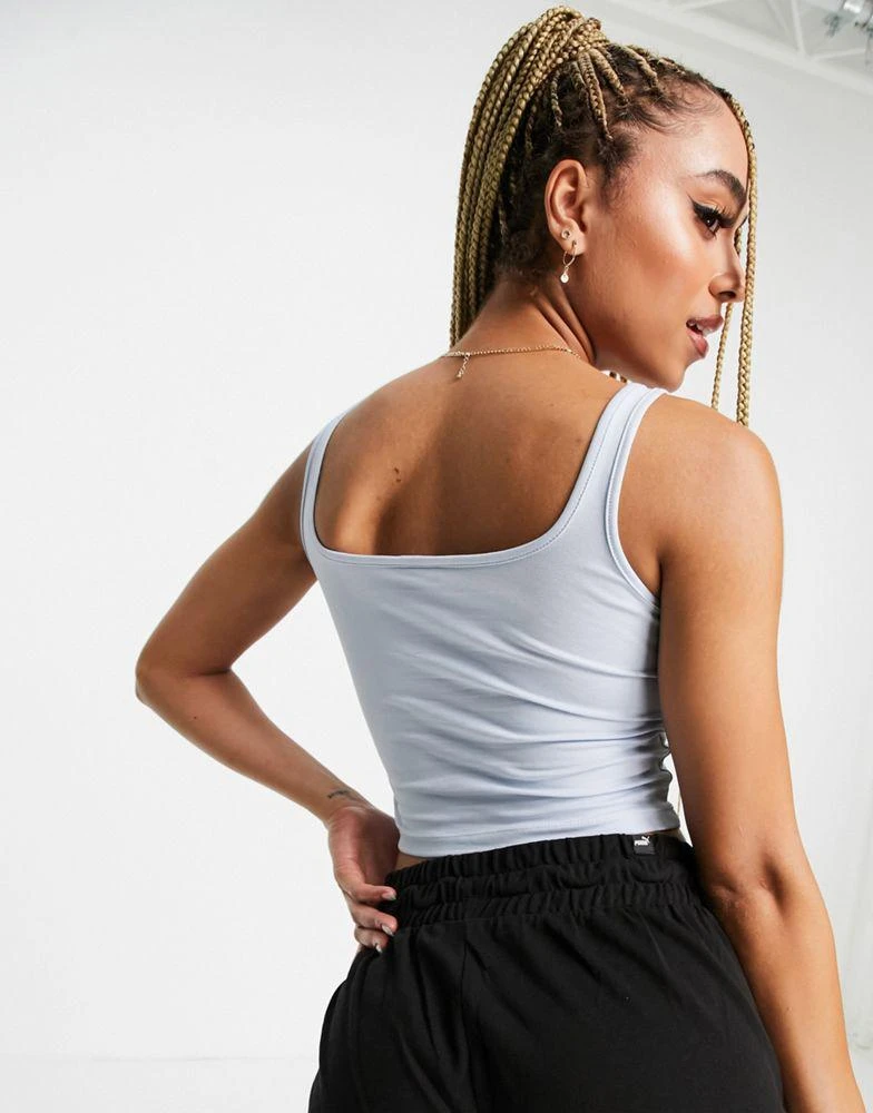 Puma Puma Queen structured bralette in pastel blue 4