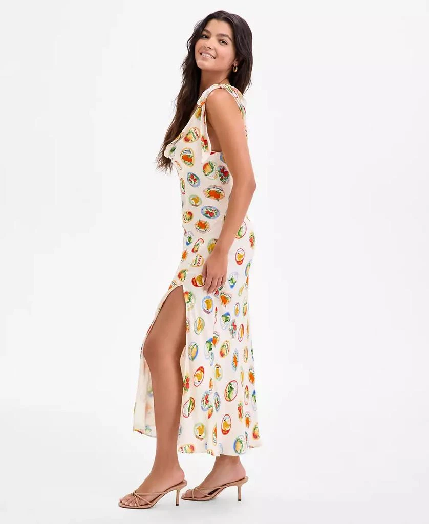 ASTR Women's Allexina Printed Tie-Shoulder Dress 3