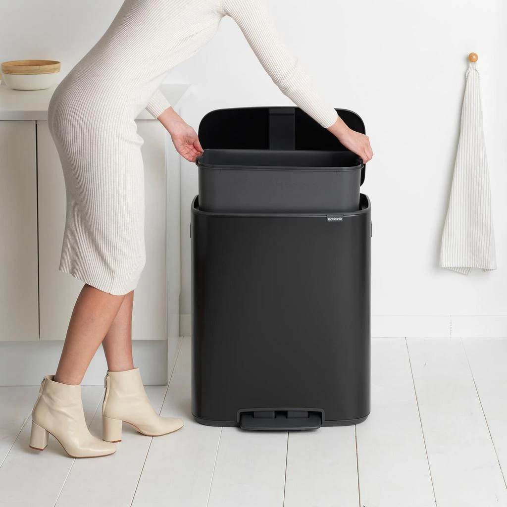 Brabantia Brabantia Bo Pedal Bin - 60L - Matt Black 4