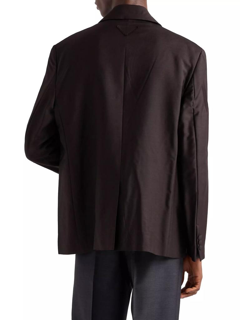 Prada Mohair Wool Single-Breasted Jacket - Suits - Free