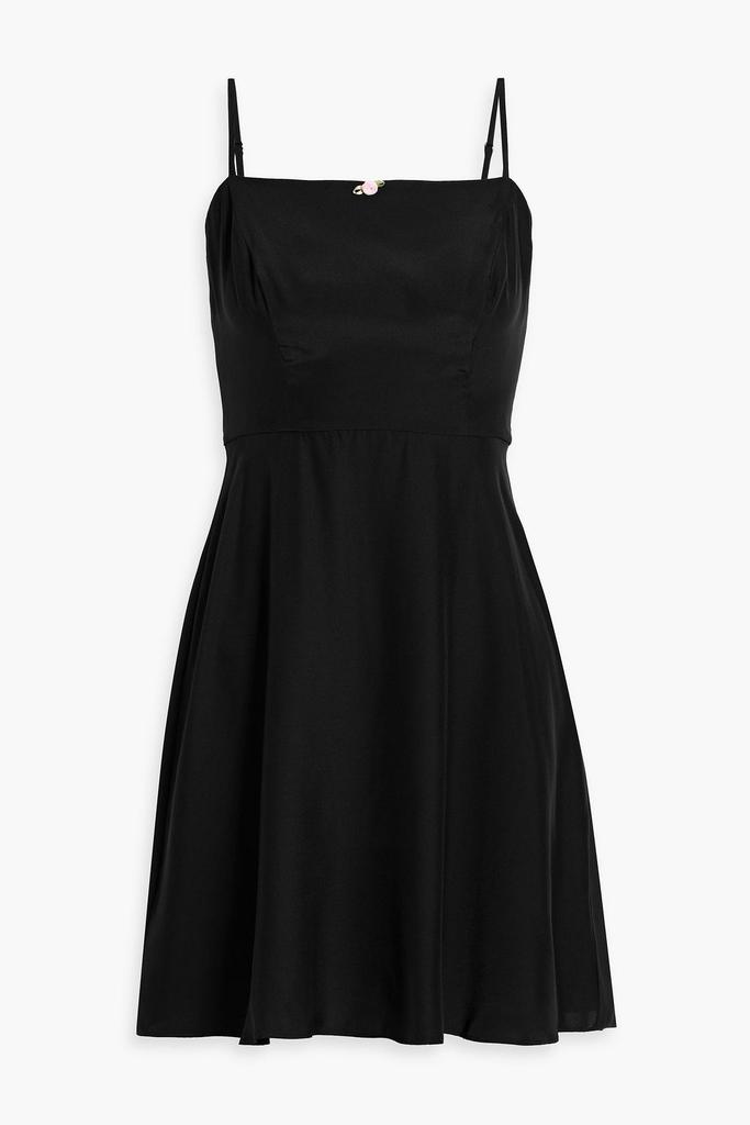 HVN Nora silk mini dress