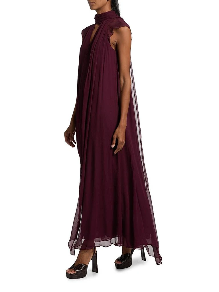 sachin and babi light blue dress Chloe Ruffled Silk-chiffon and Crepe Maxi Dress Black Chloe main image 0
