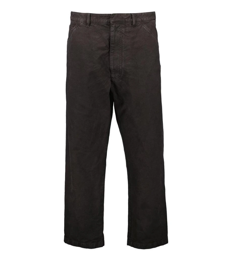 Prada Prada Logo Detailed Wide-Leg Jeans 1