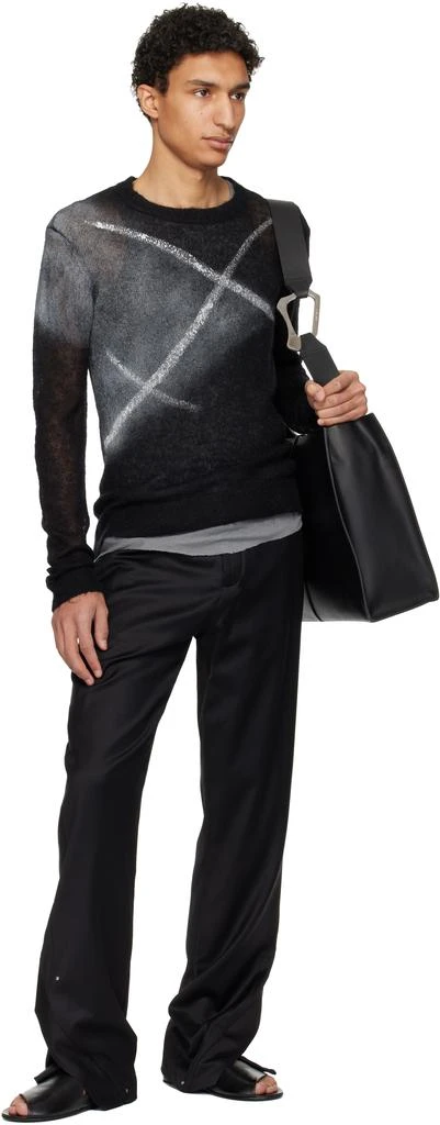 Heliot Emil Black Derby Tailored Trousers 4