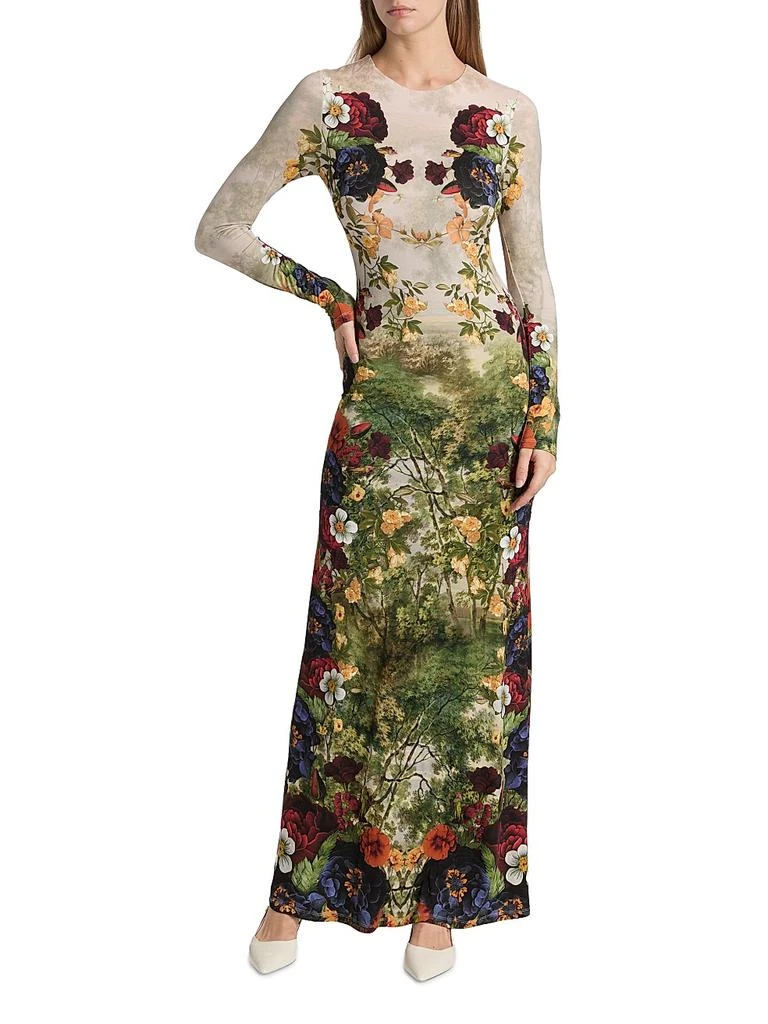 Alice + Olivia Delora Long-Sleeve Maxi Dress 2