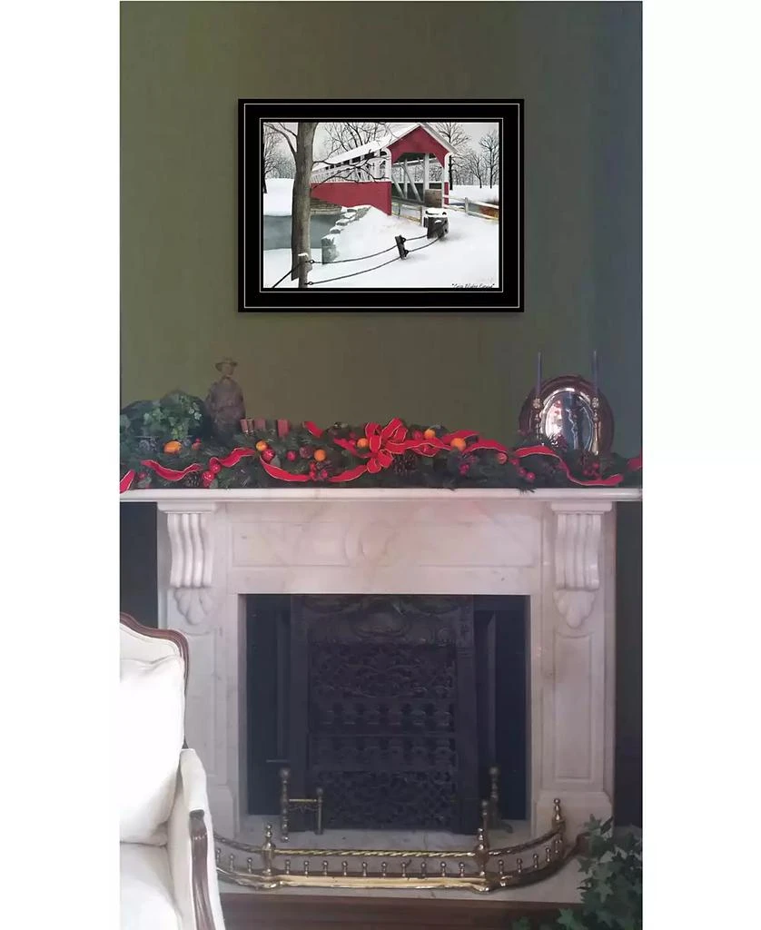 Trendy Décor 4U Crisp Winter Evening by Billy Jacobs, Ready to hang Framed Print, Black Frame, 19" x 15" 3