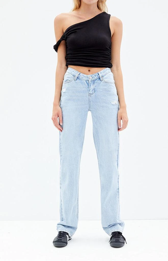 PacSun Light Indigo V-Dip '90s Boyfriend Jeans 2