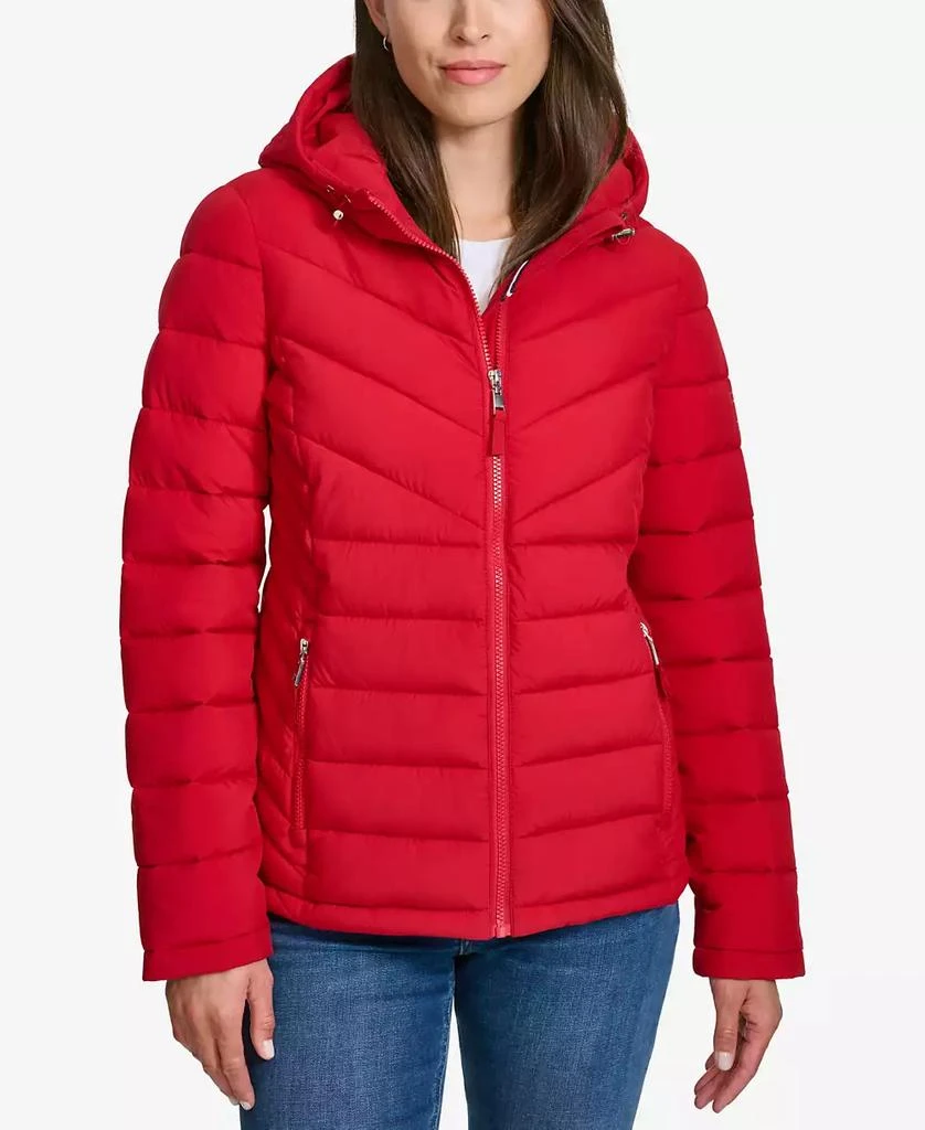 Tommy Hilfiger Women's Long-Sleeve Hooded Puffer Jacket