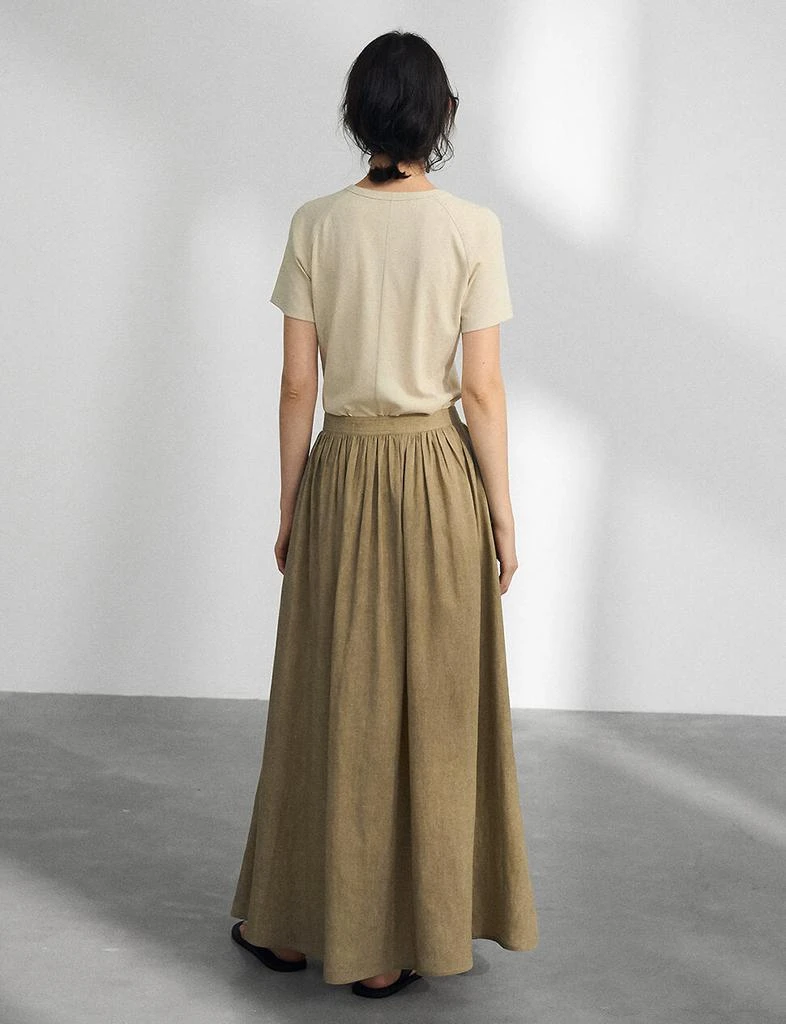 Pixie Market Khaki Midi Skirt 6