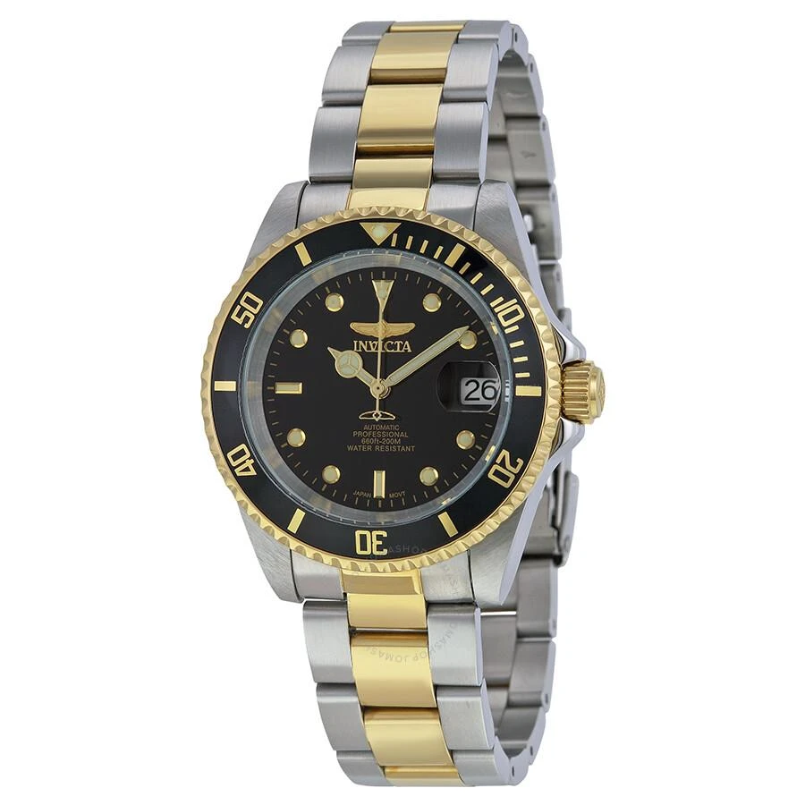 Invicta Pro Diver Automatic Black Dial Two-tone Men's Watch 8927C - Men ...