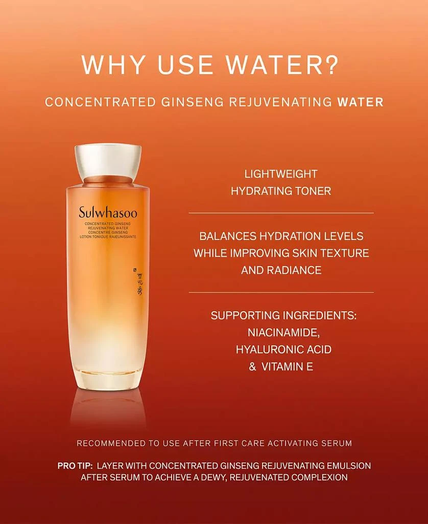 Sulwhasoo Concentrated Ginseng Rejuvenating Water, 5 oz. 7