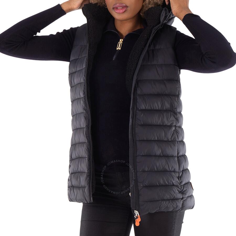 Save The Duck Quilted Sleeveless Hooded Jacket