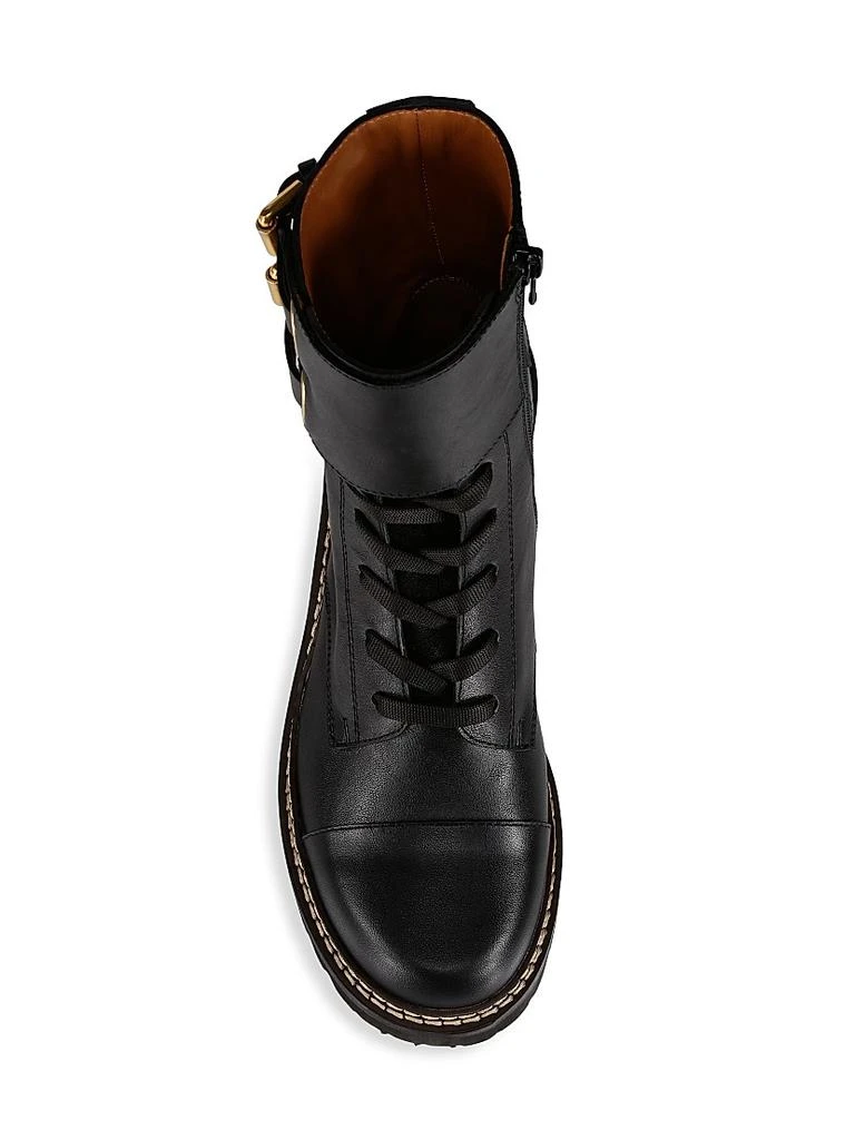 See by Chloé Mallory Leather Combat Boots 5