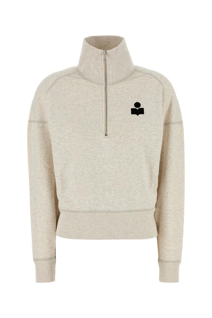 Isabel Marant Melange sand cotton blend Ross sweatshirt
