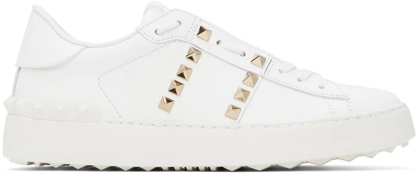 Valentino White Rockstud Untitled Sneakers 1