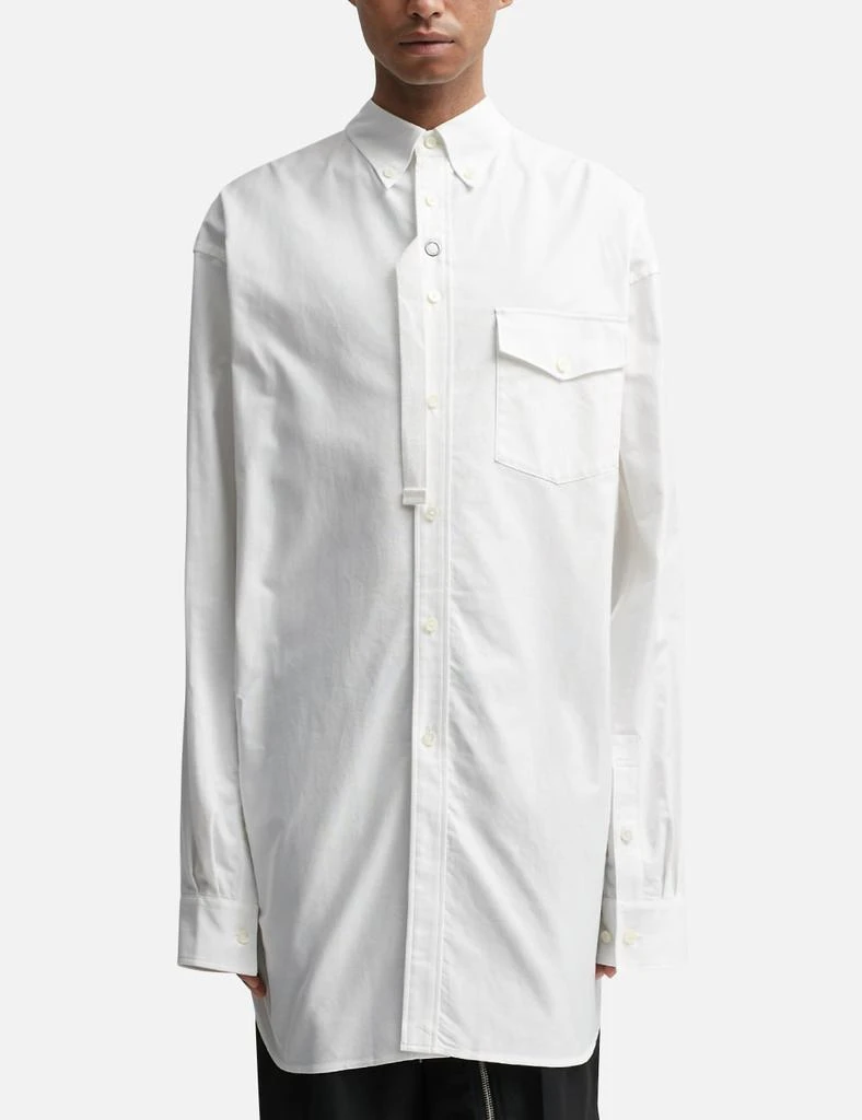TAKAHIROMIYASHITA TheSoloist. new two-way zip reverse button down collar shirt.(solid) 3