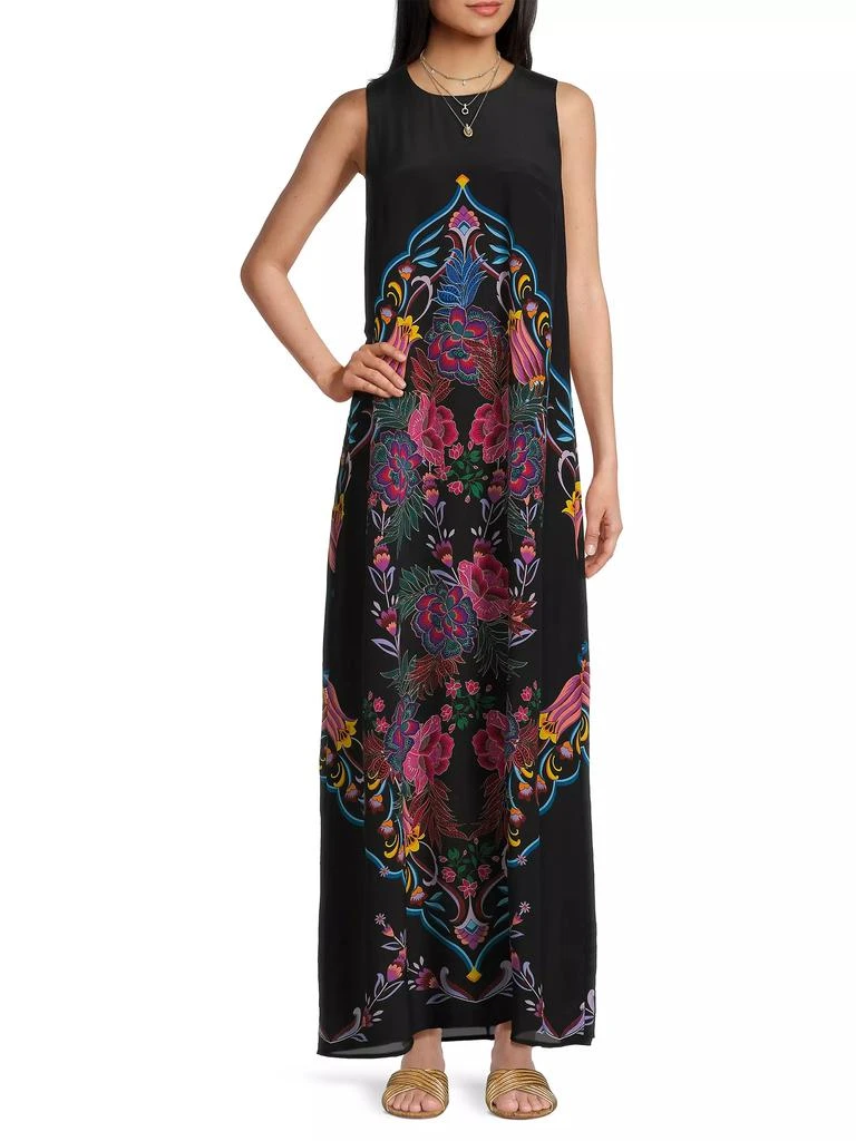 Johnny Was Tatianna Silk Maxi Dress 2