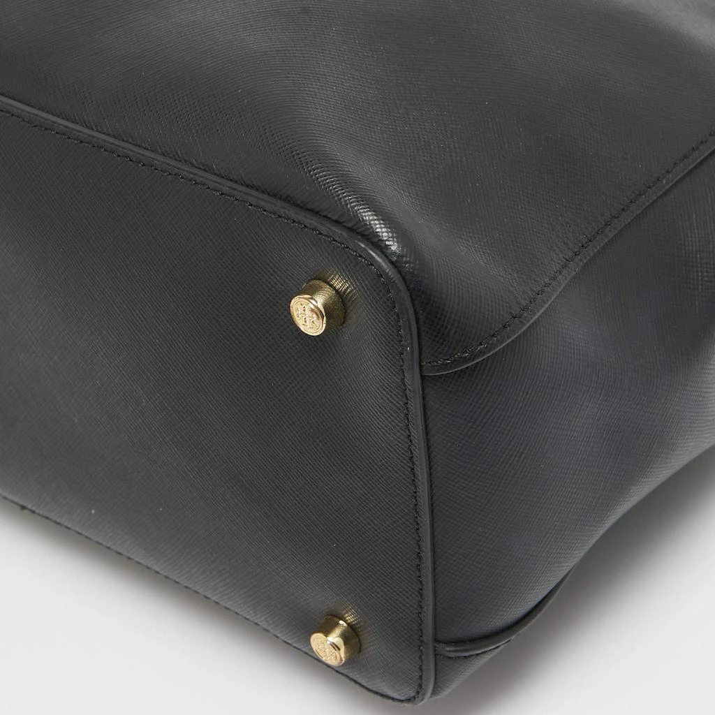 Tory Burch Tory Burch Black Saffiano Leather Double Zip Robinson Tote 12