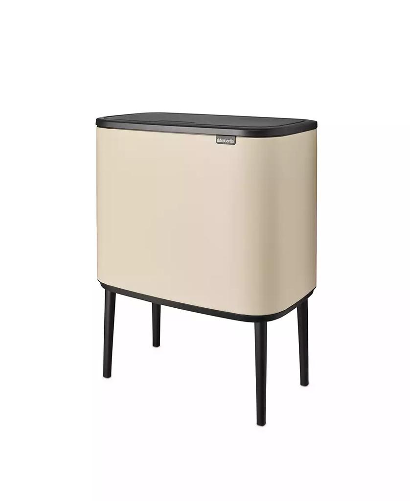 Brabantia Bo Touch Top Dual Compartment Trash Can, 3 plus 6 Gallon, 11 plus 23 Liter