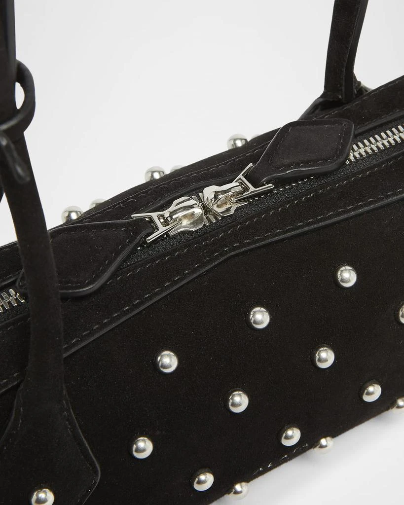 Alaia Le Teckel Small Shoulder Bag in Studded Suede 5