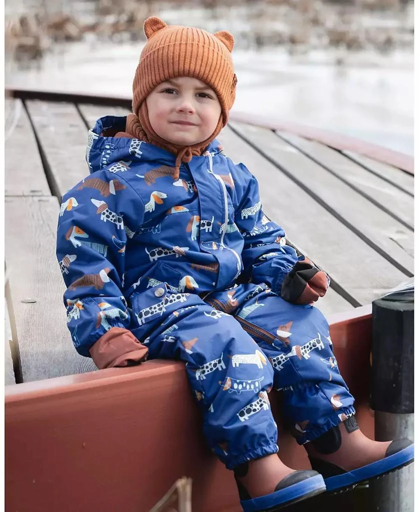 Deux par Deux Baby Boys Mid-Season One-Piece Outerwear with Hat Dog Print 2