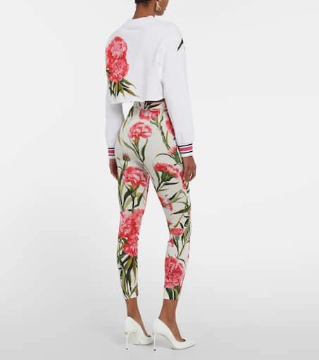 Dolce 
Gabbana Logo cropped cotton sweatshirt 3