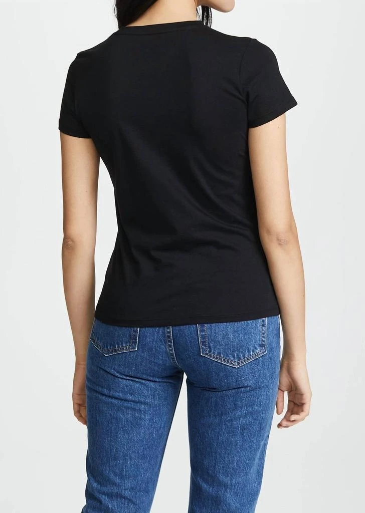 Vince Essential Crew Neck Tee In Black 3