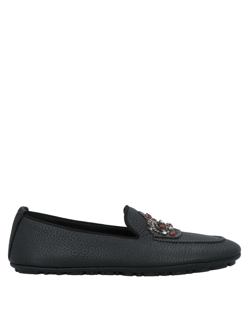 【関税＆送料込み】Dolce & Gabbana Loafers With Logo Plaque Dolce & Gabbana Women's' Logo Plaque Brushed Leather Loafers