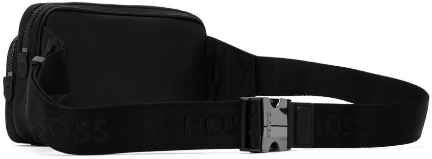 Hugo Boss Black Twill Double B Monogram Belt Bag 3
