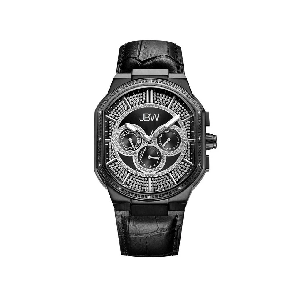 Jbw Men's Orion Diamond (1/8 ct.t.w.) Black Ion-Plated Stainless Steel Watch 1