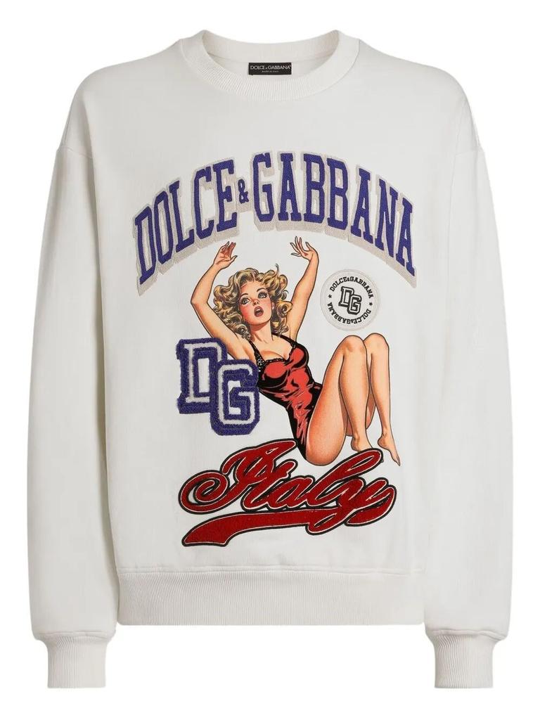 Dolce Gabbana Long Sleeve Crew-Neck Sweatshirt トップス 2025